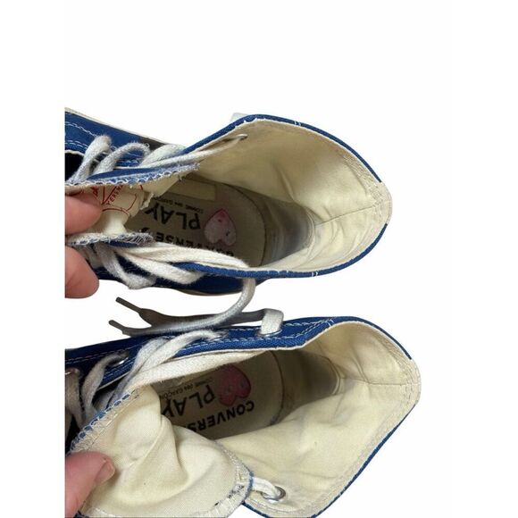 Converse Comme Des Garsons Play x Chuck 70 High Blue Quartz Men 5 Women 7 - Picture 7 of 10